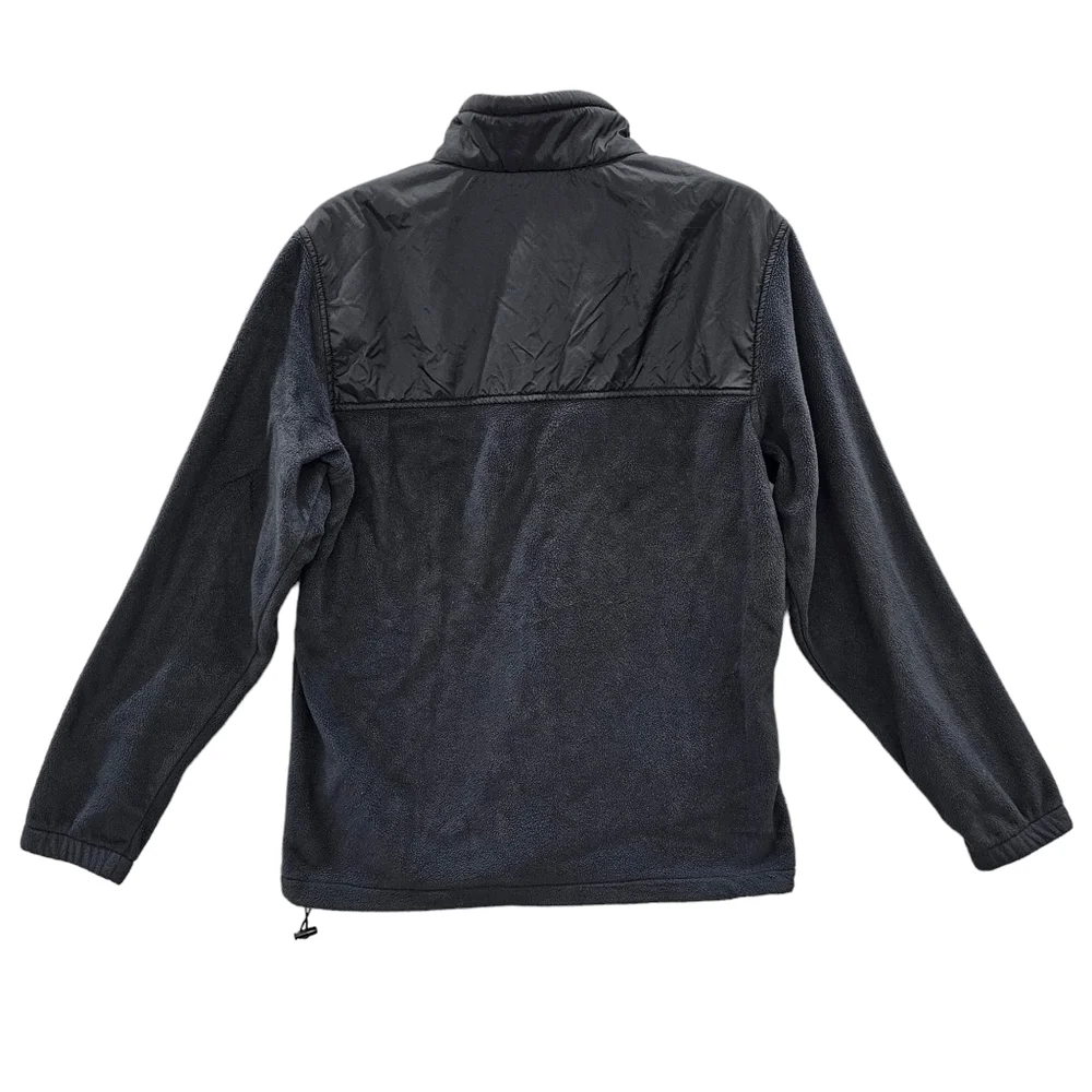 Columbia Fleece Jacket Men's Size Medium Full Zip Black Mount Grant Tech